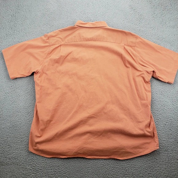 Wrangler Shirt‎ Mens XXL Orange Flex Western Workwear Cowboy Outdoors Casual - Picture 5 of 12